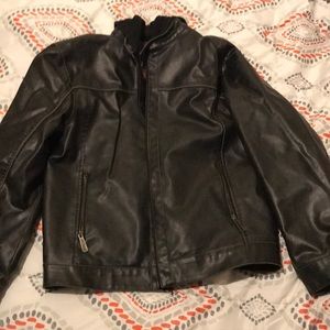 Leather Bomber Jacket